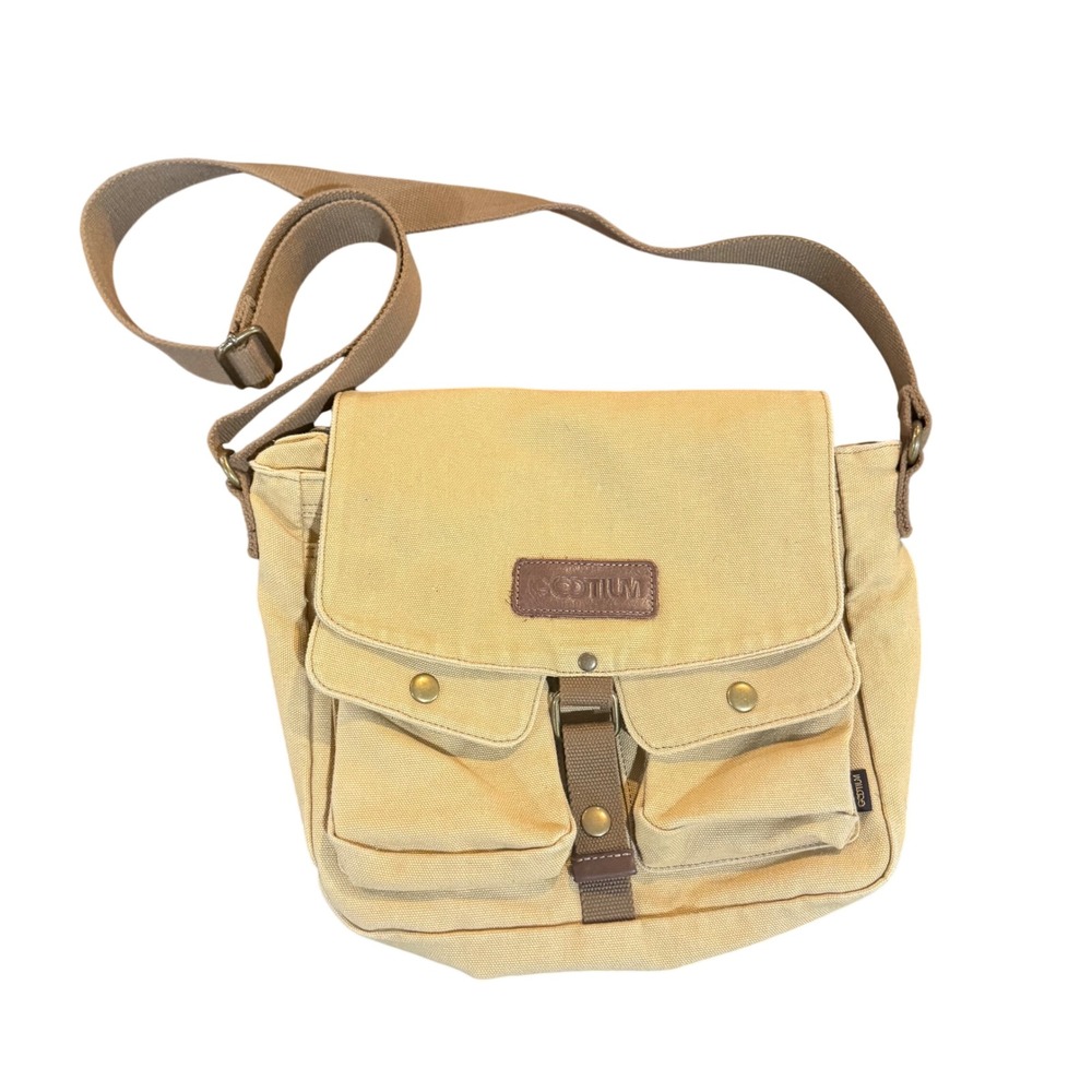 Gootium Canvas Messenger Bag - Vintage Crossbody Shoulder‎ Bag Military Satchel